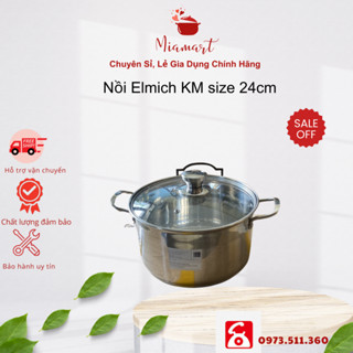 nồi Elmich size 24cm 5 đáy dùng mọi loại bếp trên đời cực xịn
