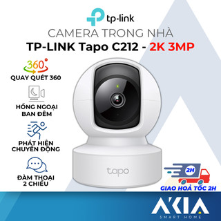 Camera wifi trong nhà TP-Link Tapo C212, 2K - 3MP, quay quét 360 độ, đàm thoại 2 chiều, theo dõi chuyển động