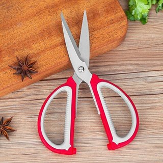 Kéo inox nhà bếp đa năng cán nhựa cao cấp màu đỏ siêu bền kéo bếp đa năng