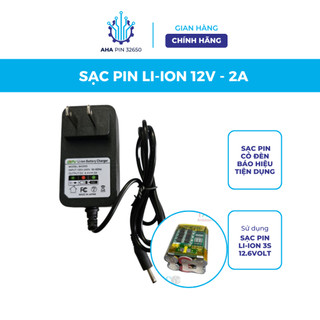 Sạc pin liion 12,6v 2a, sạc pin 18650 có đèn báo đầy tự ngắt tiện dụng