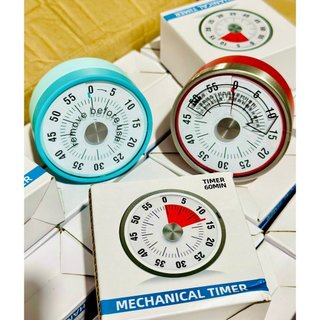 Đồng hồ đếm ngược dây cót, Đồng hồ hẹn giờ đếm ngược - Giúp Bé làm quen với thời gian,Đồng hồ hẹn giờ 2 màu xanh và đỏ