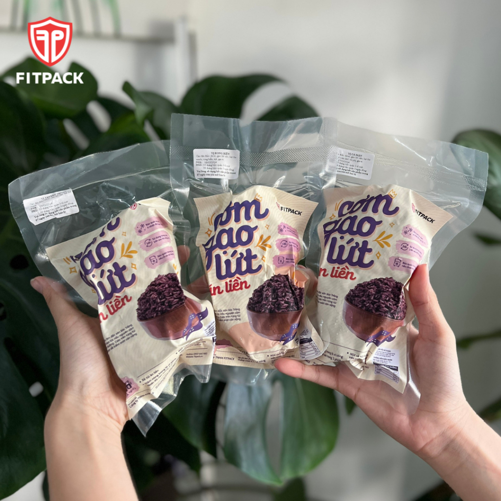 [Hoả Tốc] Combo 1kg Cơm gạo lức ăn liền Fitpack 200g