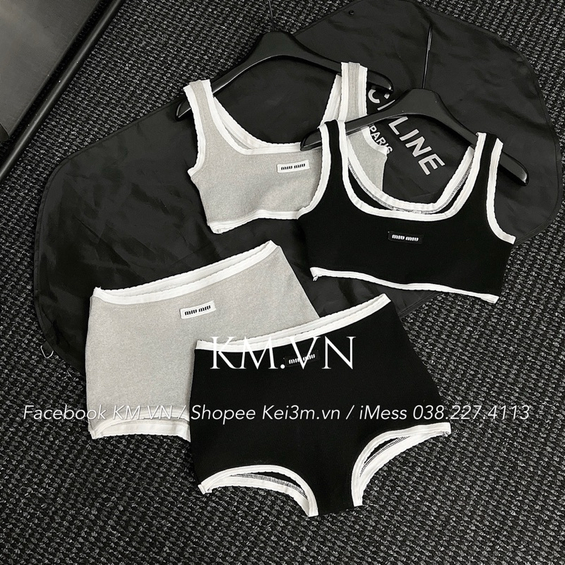 (Ảnh thật - có sẵn) Bikini MIIUMIIU 2 màu FREESIZE