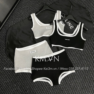Bikini miiumiiu 2 màu freesize