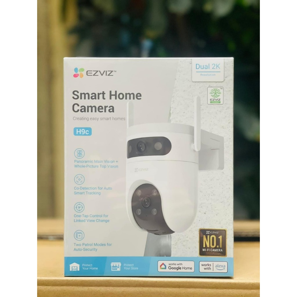 Camera wifi ống kính kép Ezviz H9C /5MP 3K chính hãng, màu ban đêm, báo động, đàm thoại- Hàng chính 