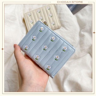 Ví da nữ mini dáng gập hoạ nhí xinh xắn chooah v3hoa8