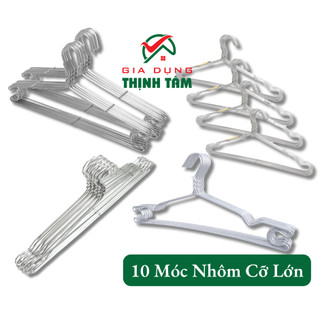 [THỊNH TÂM] 10 Móc Nhôm Cỡ Lớn Phơi Đồ Treo Quần Áo Tốt
