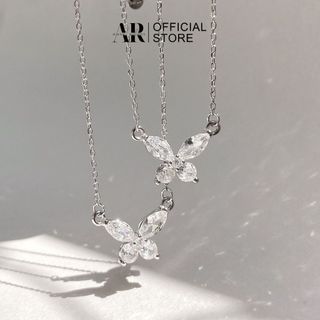Dây chuyền bạc nữ 925 xi kim vòng cổ Larose-Aura Silver-DC14