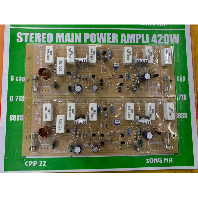 Bo công suất amply 12 sò 420W Song Mã CPP22