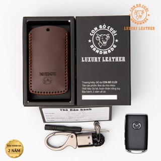 Bao Da Chìa Khoá Ô tô Mazda CX5 -2024 Mazda3 2020-2024, CX8 2022-2023,CX4, mazda CX30, chìa vuông có nút bấm bên sườn