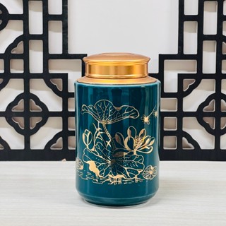 Bình đựng trà gốm sứ bát tràng, lọ đựng đồ khô bằng sứ cao cấp