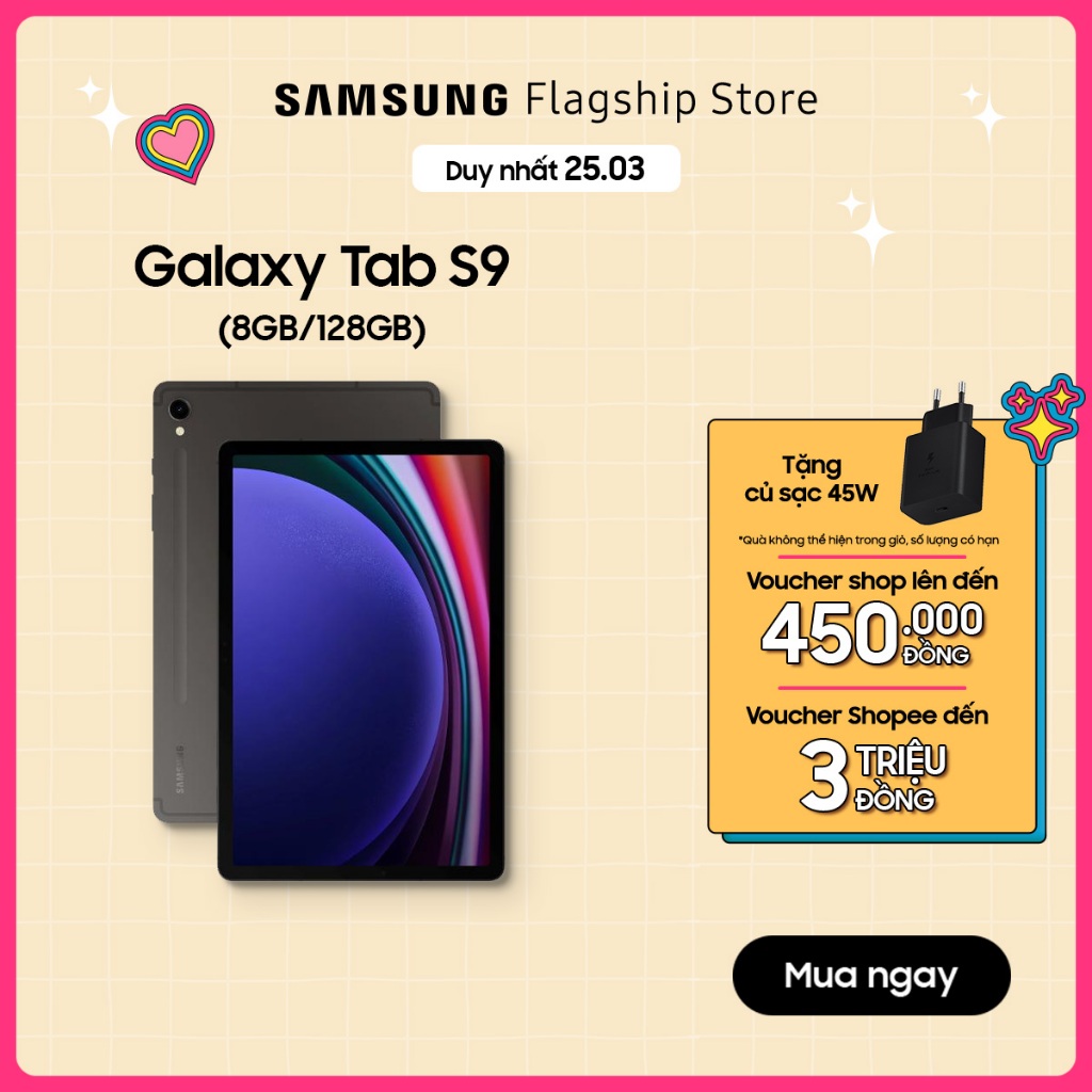 Máy tính bảng Samsung Galaxy Tab S9 8GB_128GB