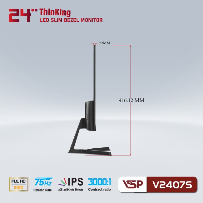 Màn hình VSP V2407S 24inch FHD IPS 75Hz HDMI/VGA - Hàng chính hãng | BigBuy360 - bigbuy360.vn