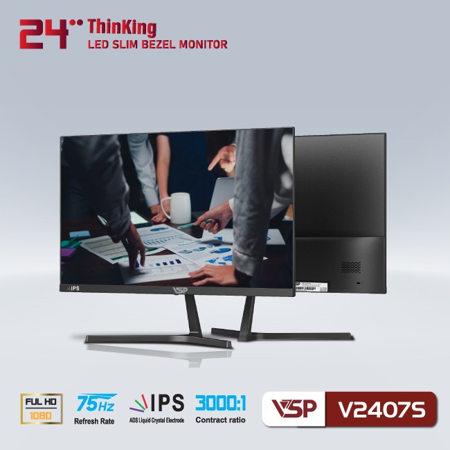 Màn hình VSP V2407S 24inch FHD IPS 75Hz HDMI/VGA - Hàng chính hãng | BigBuy360 - bigbuy360.vn