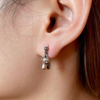 Bông tai Chromehearts khủng long bạc 925