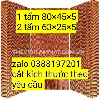 Bộ 3 tấm làm mát quạt hơi nước kt 80×45×5 và 2 tấm 63×25×5