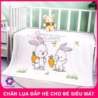 Chăn Đắp Hè Cho Bé Manny, Chăn Lụa Hè Mềm Mại, Không Xổ Lông, Dùng Thay Thế Khăn Choàng Ủ, Khăn Tắm Tiện Lợi