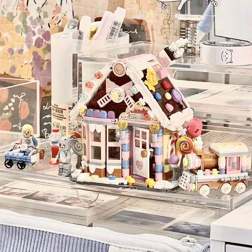 Bộ mô hình lắp ráp khối xây dựng LOZ đồ chơi Candy House
