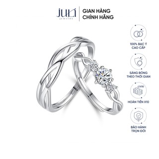 Nhẫn cặp đôi Nam Nữ đính Kim Cương, sang trọng dành cho các cặp đôi Yêu Nhau | ND663 JULI JEWELRY