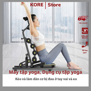 Máy tập yoga kore-k223, dụng cụ hỗ trợ tập yoga, ghế tập yoga con lăn thiết kế công thái học tập được nhiều bài
