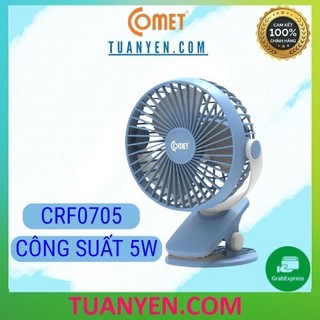 {SHOPEE VIDEO} Quạt sạc tích điện COMET CRF0705 chính hãng-5W - TUẤN YẾN