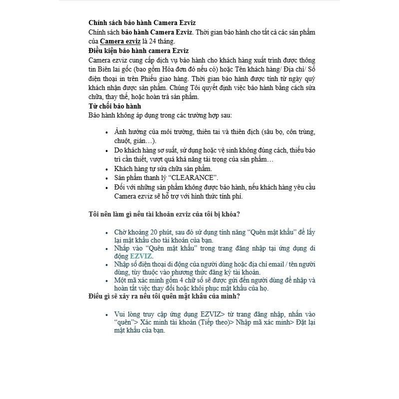 Camera wifi quay quét 2MP Ezviz C6N