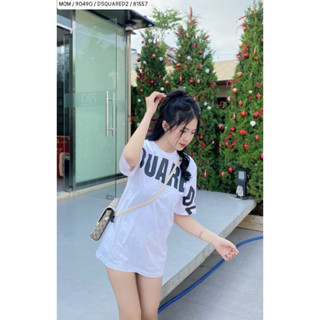 Áo thun DSQ2 In Tràn Tay Áo Cháy Phố Unisex Nam Nữ Hàng Cao Cấp Cotton 2 chiều Đầy Đủ tem túi zip