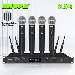 Micro không dây cao cấp,shuer/SLX48 microphone wireless,micro hát karaoke không dây,Chống Hú Rít Cực Tốt,Cho Độ Nhạy Cao