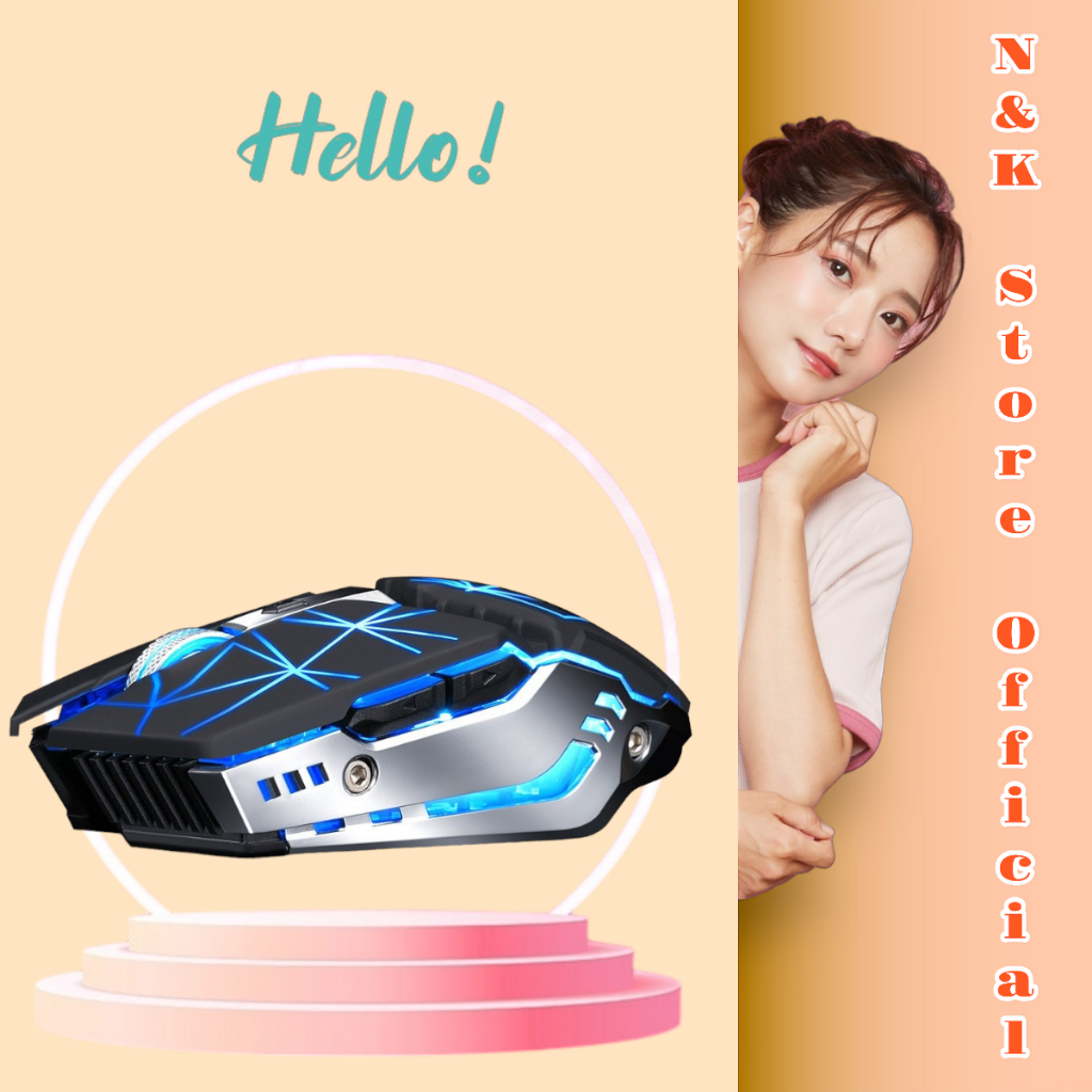 Chuột Gaming Không Dây Máy Tính T-WOLF Q15 Led Rgb Mouse Chuột Ko Dây Wireless Vi Tính Laptop Chơi Game Siêu Nhậy | BigBuy360 - bigbuy360.vn