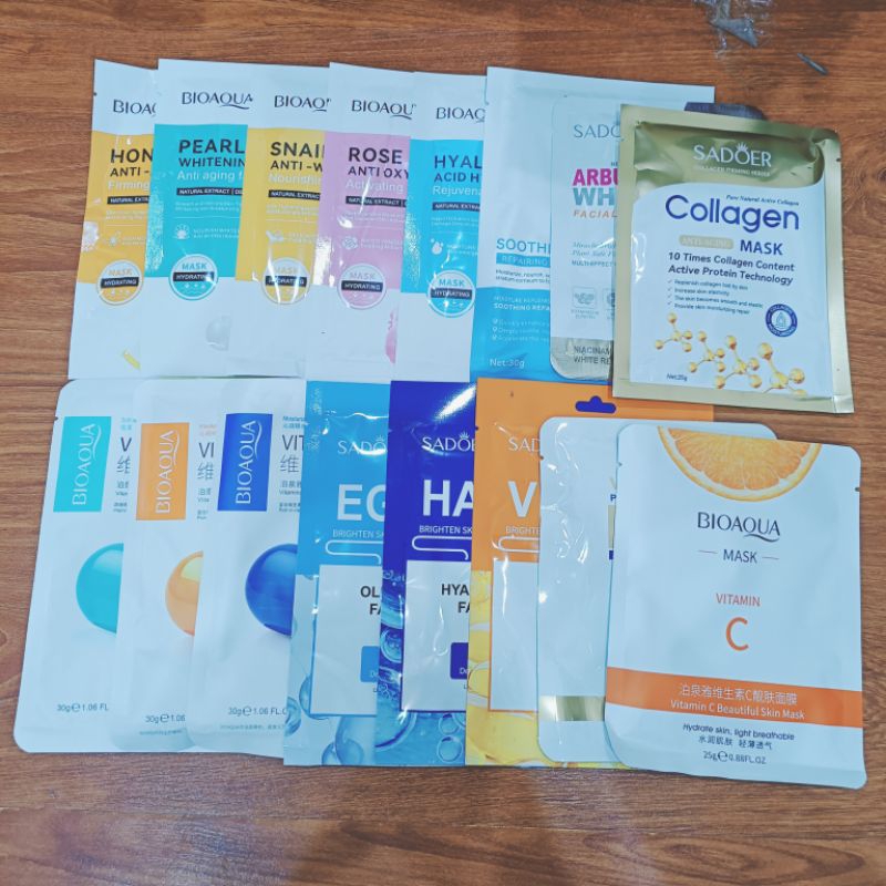 Mặt nạ Vitamin Mask Bioaqua Cấp ẩm Se khít Lỗ chân lông Giảm thâm Kiềm dầu | BigBuy360 - bigbuy360.vn