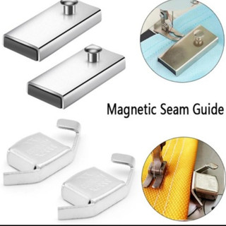 Cử hít nam châm máy may, cữ căn thẳng lề MG1, nam châm bọc nhựa