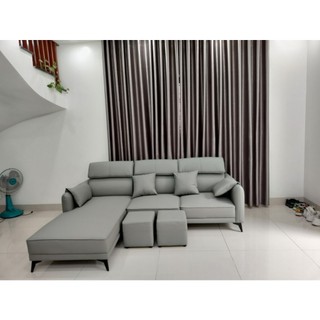 Sofa Góc L CAO CẤP- Sofa da cao cấp  3m2x1m8 < Free Ship Hà Nội >