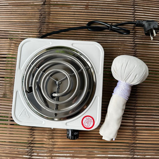 (Tặng 1 cây chườm mắt ) Bếp hơ lá trầu cho bé, hơ mặt cho mẹ