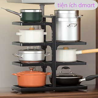 kệ để đồ nhà bếp inox phun sơn tĩnh điện, kệ YTC để xoong nồi chảo có thể thay đổi chiều cao 1052
