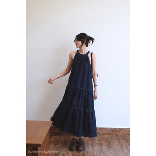Đầm jeans yếm