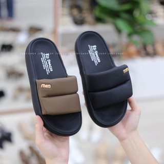 Dép Bánh Mì - Dép Nữ Bản Ngang Da Mềm Khuy MIU Đế Độn 3p QCCC