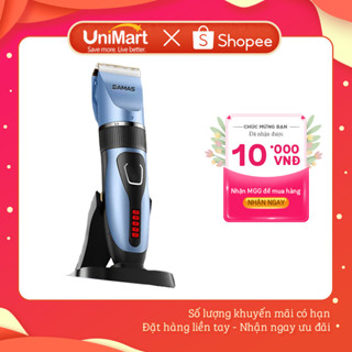 Tông Đơ Cắt Tóc Đa Năng Damas DH-6820G - Thiết Kế Mới Với Chế Độ Sử Dụng Kép - Lưỡi Dao Mạ Vàng  Tặng Kèm Nhiều Phụ Kiện