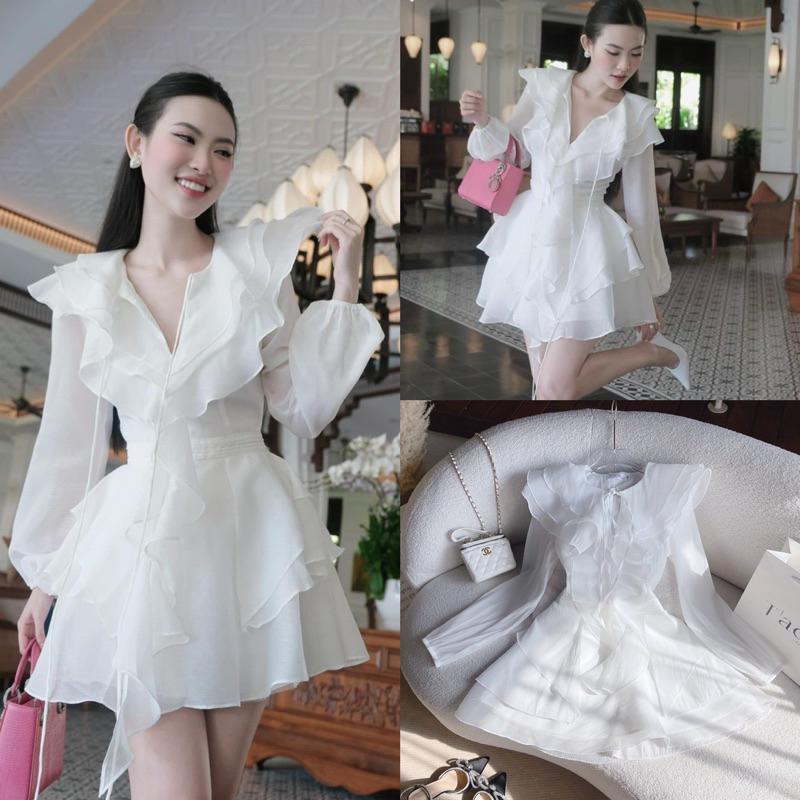 đầm bèo khoét vai