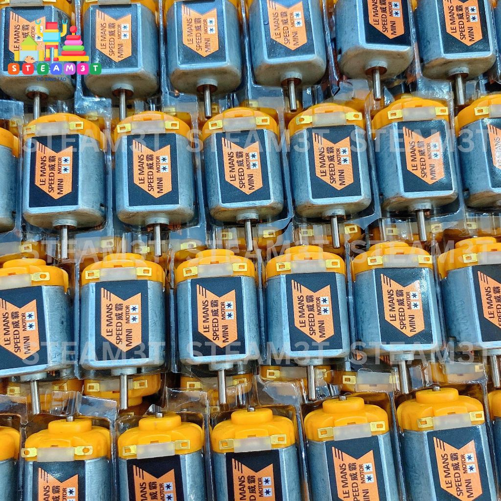 Động cơ 130 RC siêu mạnh 3V 3.7V - 7.4V tốc độ cao 48000 vòng kèm bánh răng có chổi than - LK0600