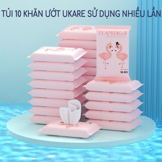 Khăn giấy ướt UKARE nhỏ gọn, an toàn cho trẻ em, người lớn sử dụng, vải dày dặn, đóng gói chắc chắn