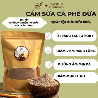 Cám sữa non cà phê dừa, ủ trắng face và body,tẩy tế bào chết, dưỡng ẩm mịn da , giảm viêm nang lông
