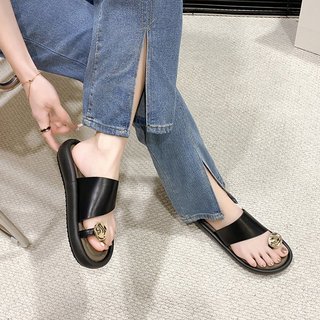 Dép Bánh Mì - Dép Xỏ Ngón Nữ Khuy Tim Đế Cao 2p QCCC