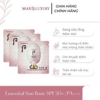 Gói Kem lót trang điểm chống nắng, nâng tone 1ml