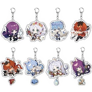  Móc khóa anime Sousou No Frieren Pháp sư tiễn táng 2 mặt nhựa mica móc chìa khoá Acrylic mô hình nhân vật game dễ thương 
