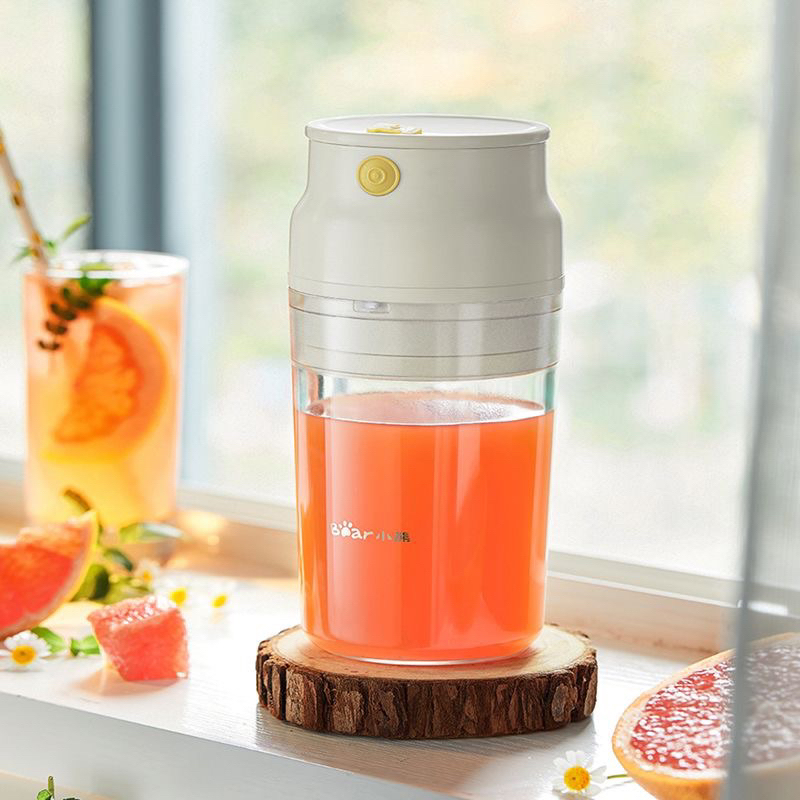 Máy xay sinh tố cầm tay BEAR LLJ-Q04H6 màu tím, sạc điện chính hãng,dung tích 300ml