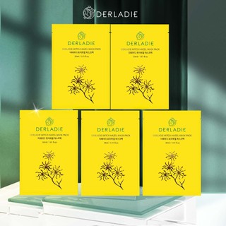 Combo 5 mặt nạ Derladie Witch Hazel Mask Pack giảm mụn, dưỡng sáng da 30ml x5