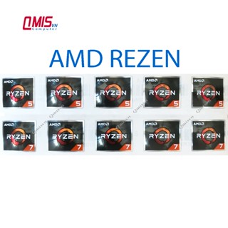 1 CÁI TEM LOGO AMD RYZEN 5, AMD RYZEN 7  - Tem dán logo card đồ họa cho Laptop PC - STICKER