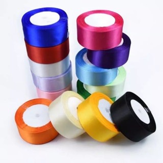    HOT   Lốc 5 Cuộn Ruy Băng Lụa 4cm Dài 22m Làm Hoa Gói Quà Handmade 