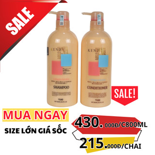 Cặp Gội Xả Dưỡng Sinh Cao Cấp Kendy 800ML