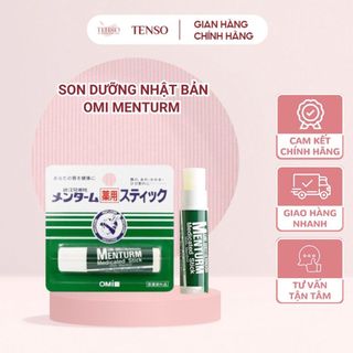 Son dưỡng omi menturm nhật bản giúp dưỡng môi mềm mịn chống nứt nẻ, chống thâm môi